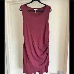 Leith Sleeveless Mini Dress in Burgundy